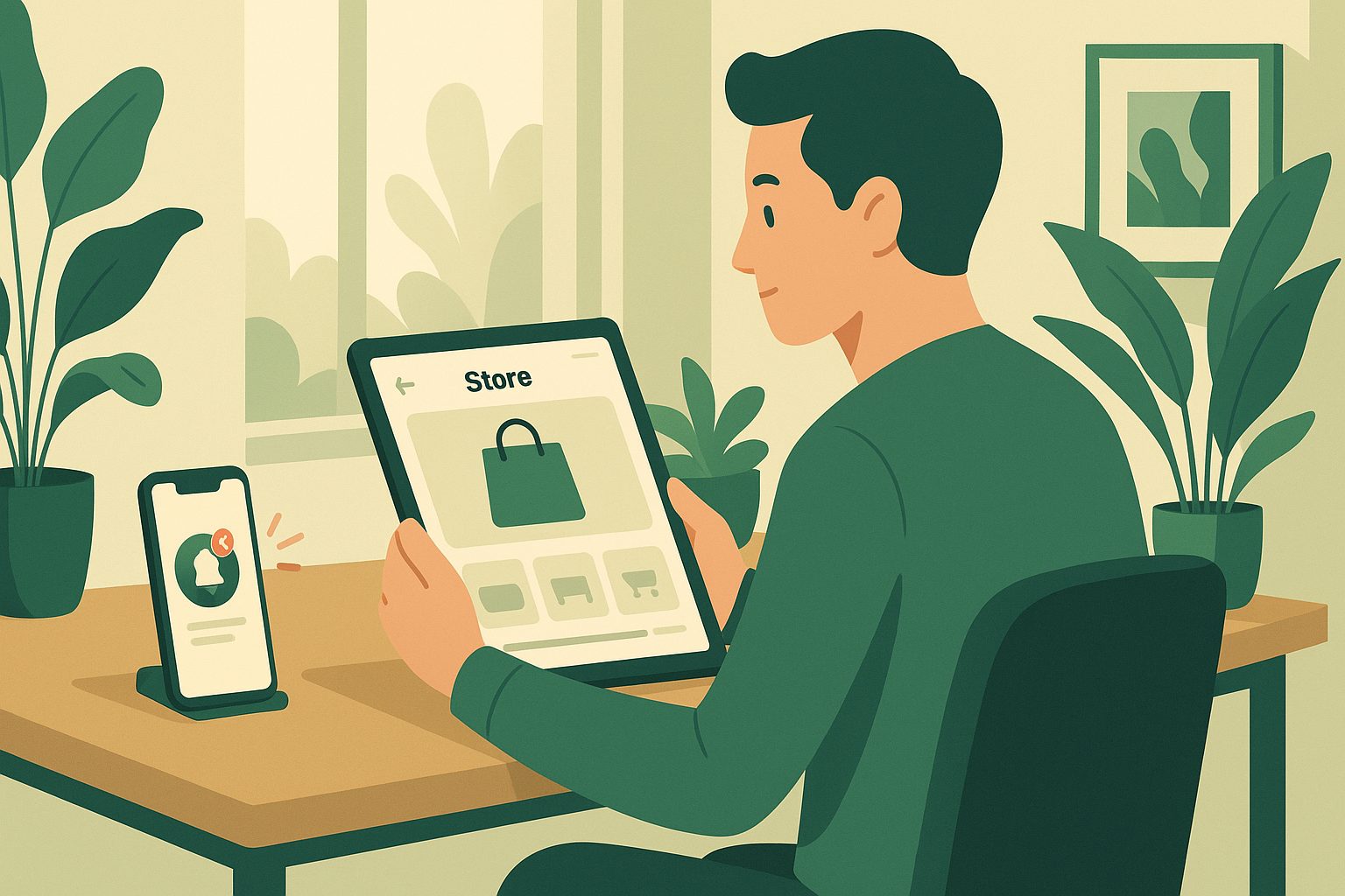 Illustration for article: Convert Your WooCommerce Store to a Mobile App—With Instant Test APK, Real-Time Sync, and a 14-Day Free Trial — convert WooCommerce to mobile app