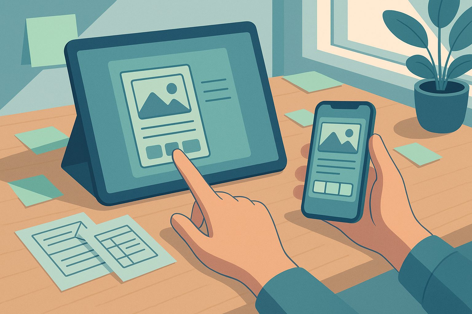 Illustration for article: How to Prototype a Mobile App From Your Website: The Fast, Owner-Friendly Workflow (With Free Test APK Preview) — how to make a website app prototype