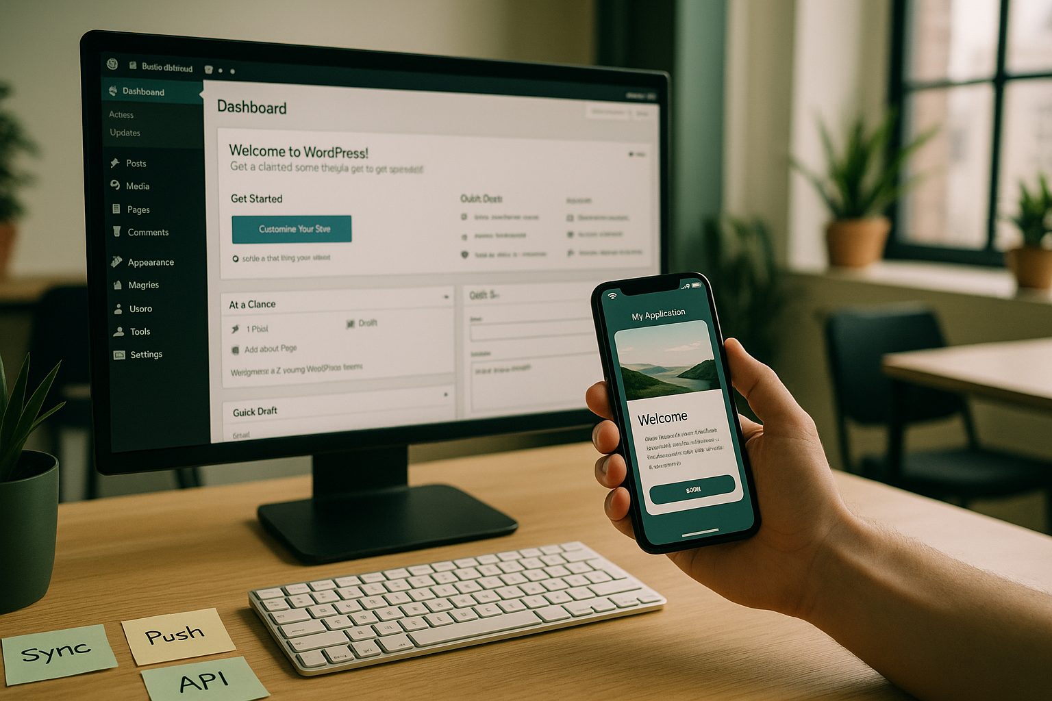 Illustration for article: WordPress to App Troubleshooting: How to Fix Sync, Push, and Plugin Issues (With Real Owner Solutions) — how to turn WordPress site into app