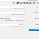 How to send Push Notifications throw the wordpress plugin